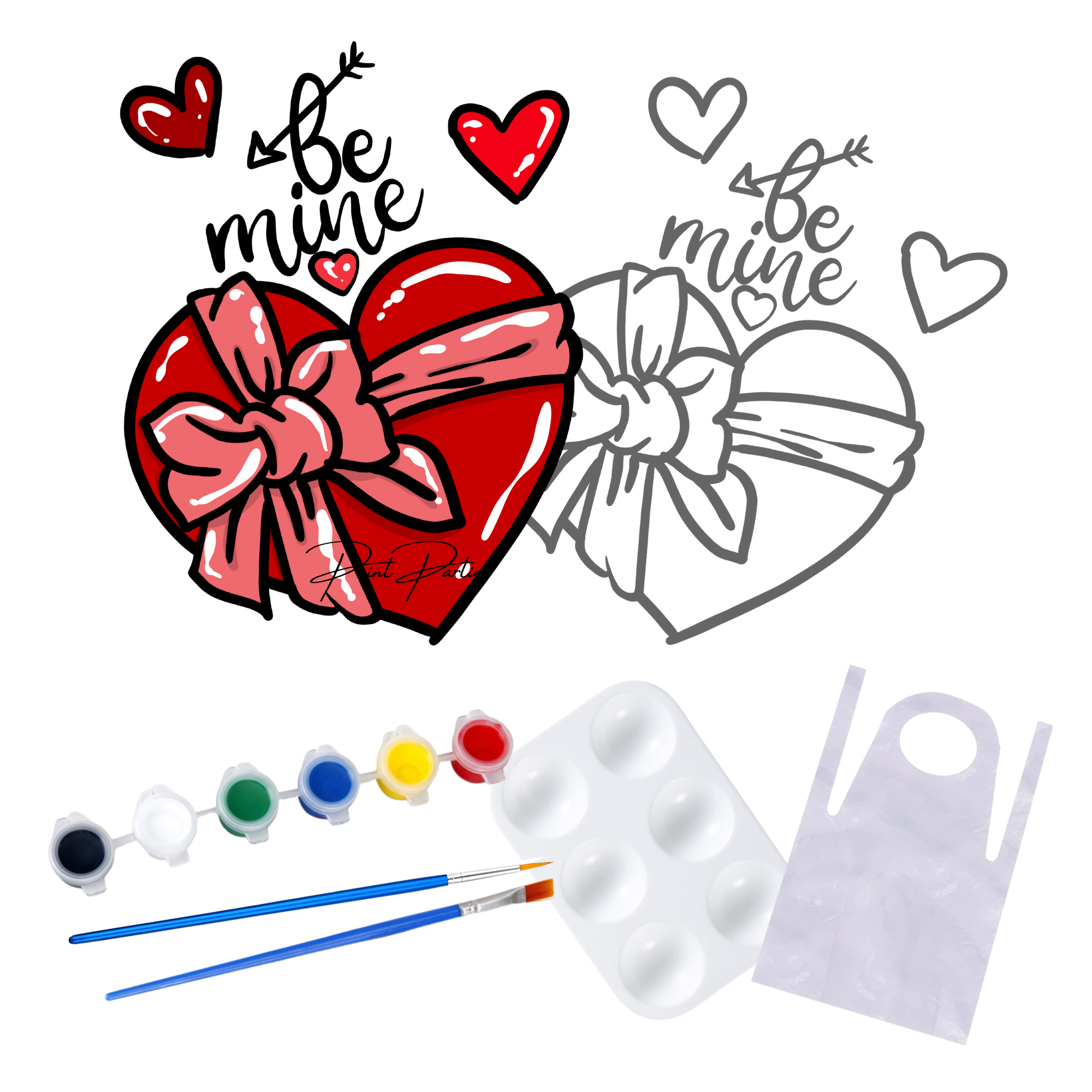 DIY Kiss Me Sign Kit - Valentine's Day Paint Party Kits – Celebrating  Together