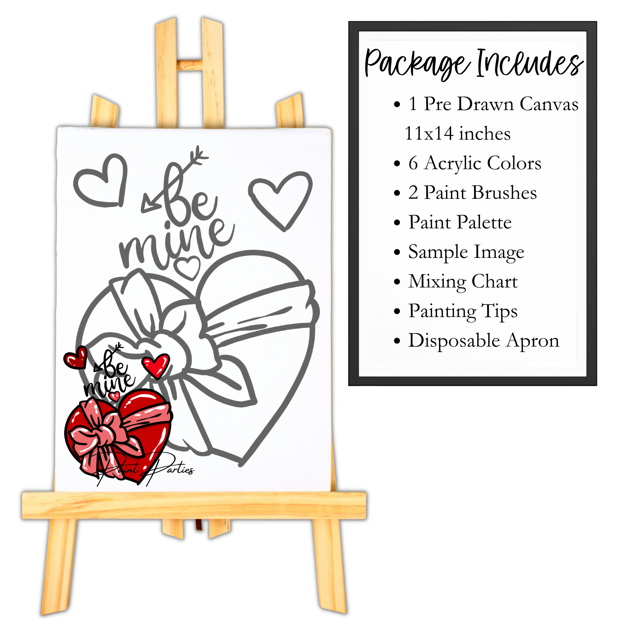 Valentine Décor DIY Paint Kit, FULL set!!